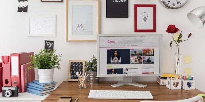 how to glam up your workspace
