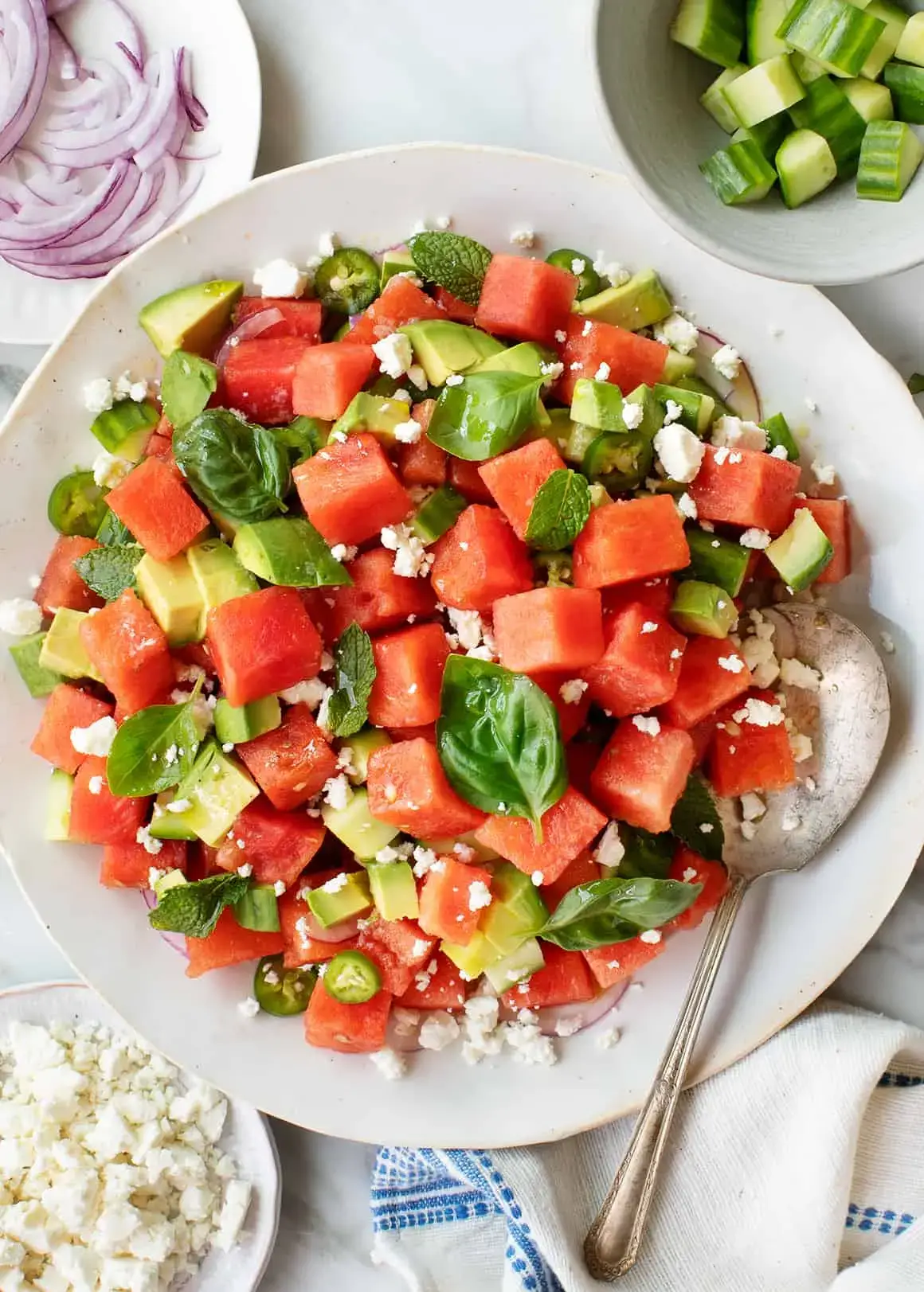 Watermelon and Feta Salad with Mint summer salad dishes/Lifestyle Metro