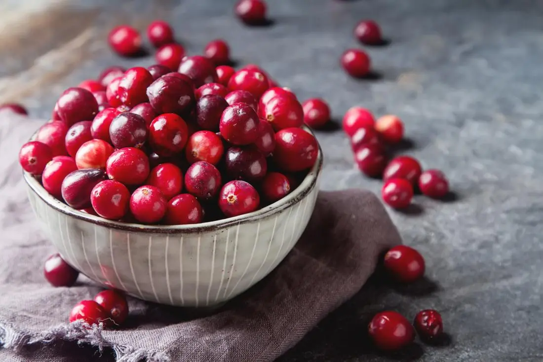 cranberry healthiest fruits