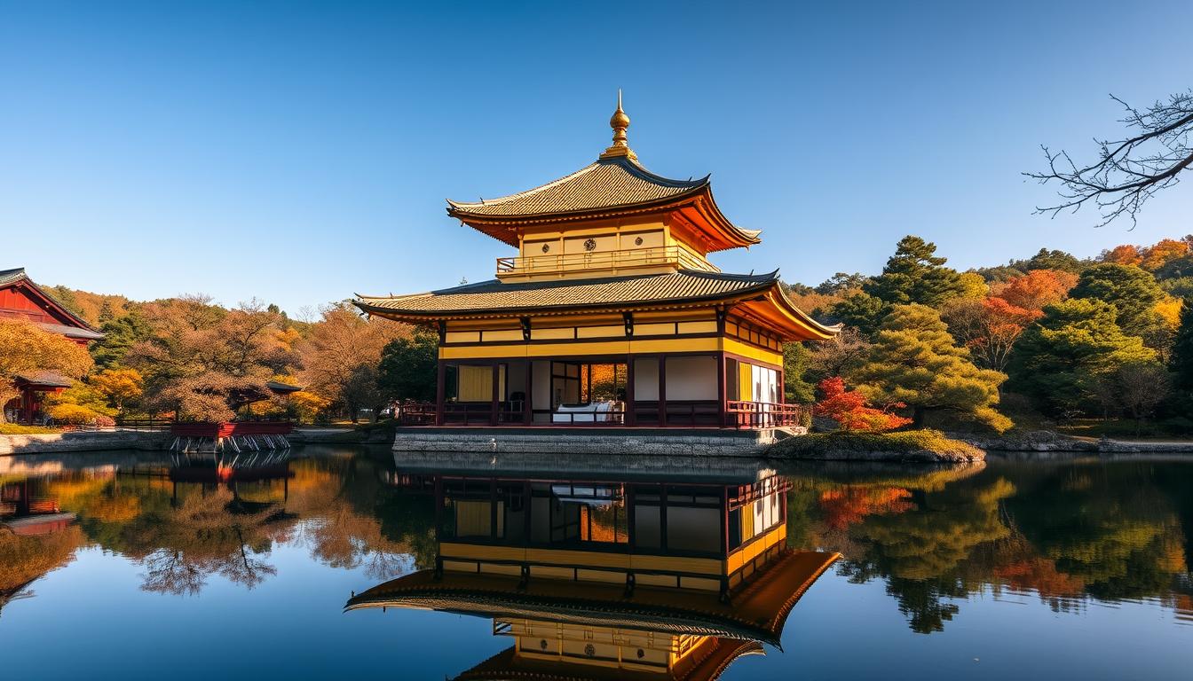 Kinkaku-ji Golden Pavilion in Kyoto, a must-see among the best places to visit in Japan