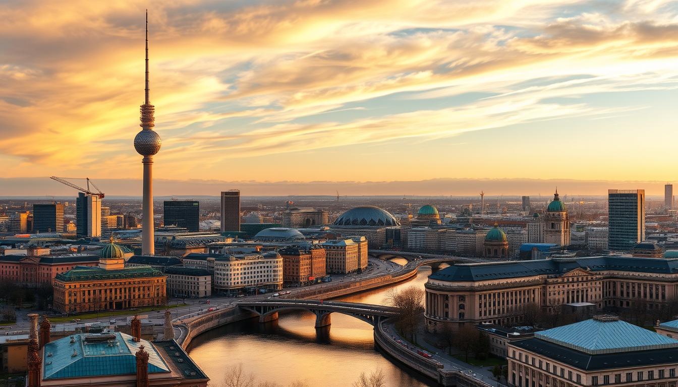 Panoramic view of Berlin skyline with TV Tower, representing the diverse best places to visit in Germany